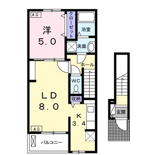 APEX.G Ⅱ【2階】の間取り