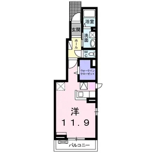 キング フルハウス【1階】の間取り