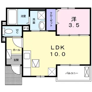 サンサイドテラス【1階】の間取り