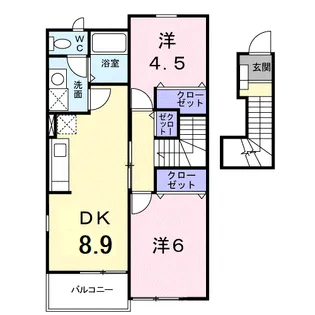 フォルトゥーナ A【2階】の間取り
