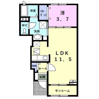 ニコニコヒルズ【1階】の間取り