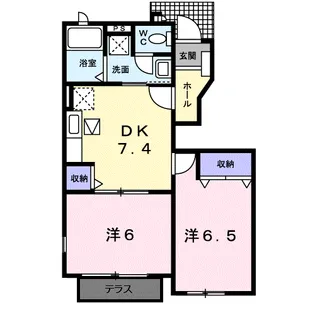 フィデール パラッツオ【1階】の間取り