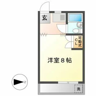 コーポ長屋【202号室】の間取り