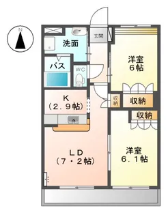 GREEN FOREST Ⅱ【3階】の間取り