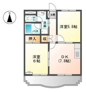 エクセレントT【201号室】の間取り