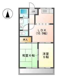 エスポワール柳森【00401号室】の間取り