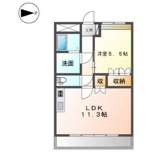 LRロジュマン【201号室】の間取り