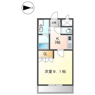 ルミエール【1階】の間取り