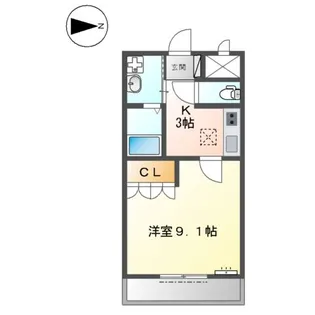 ルミエール【1階】の間取り