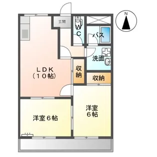 バンティアン【00202号室】の間取り