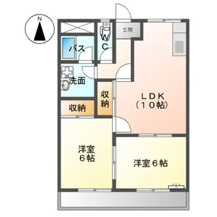 バンティアン【00106号室】の間取り