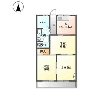 ファインシティ小川C【00206号室】の間取り