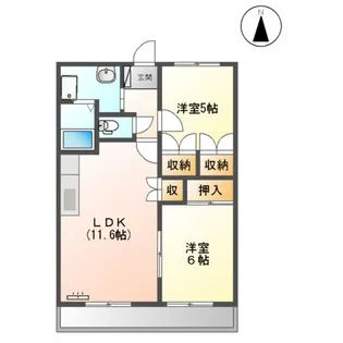 プレステージ・セレナ【1階】の間取り