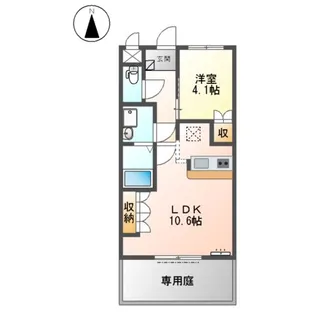 スプリング デザイアー【1階】の間取り