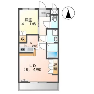 スプリング デザイアー【2階】の間取り