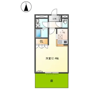 スプリング デザイアー【1階】の間取り