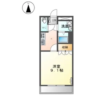 グランドビラ・コート【208号室】の間取り