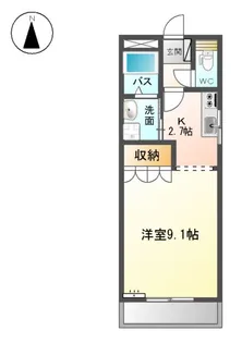 レシェンテⅢ【2階】の間取り