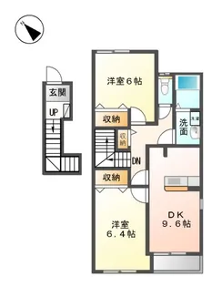 メゾンド・ソレイユ A【2階】の間取り