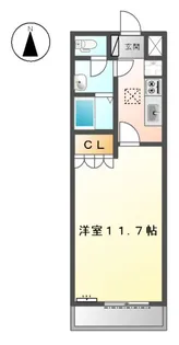 レジデンス ビット【1階】の間取り