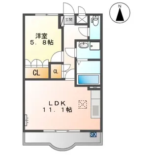 WITH YOU【1階】の間取り