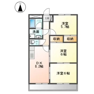 エルハイム【105号室】の間取り