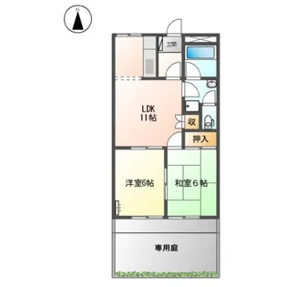 パストラーレ【102号室】の間取り