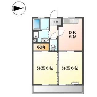 エクシードASANO【00201号室】の間取り