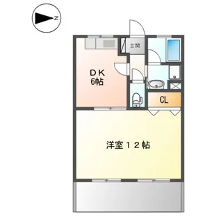 エクシードASANO【00102号室】の間取り