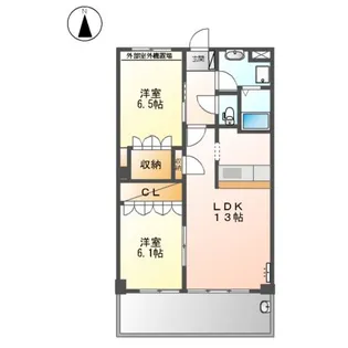 ウッドヴィレッジⅡ【3階】の間取り