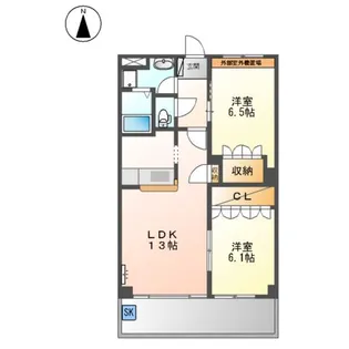 ウッドヴィレッジⅡ【4階】の間取り