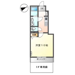 グリーンフィールド【1階】の間取り