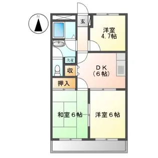 FLORENCE吉野【2階】の間取り