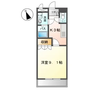 ダイアモンドヘッド【203号室】の間取り