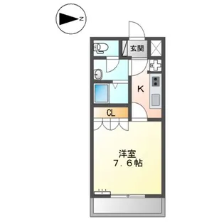 グレイスヴィラ花水木【2階】の間取り