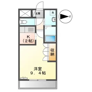 BLUE BOSS【206号室】の間取り