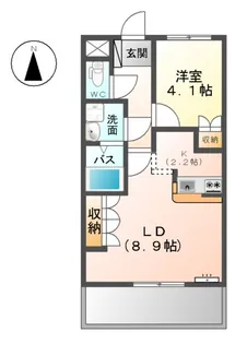 サニーヒルズ芥見【2階】の間取り