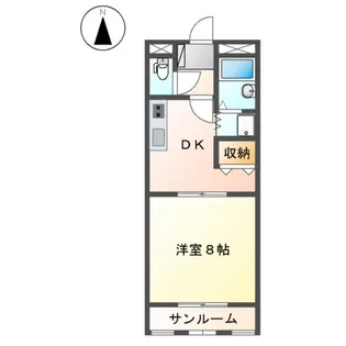 プリッツパレス【1階】の間取り