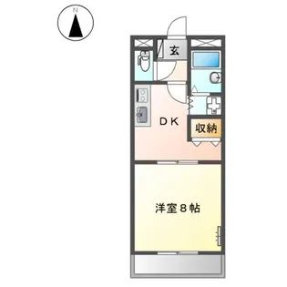 プリッツパレス【2階】の間取り