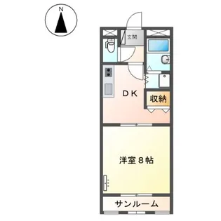 プリッツパレス【1階】の間取り