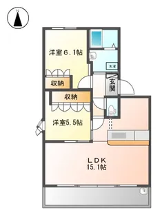 ウィステリア【1階】の間取り