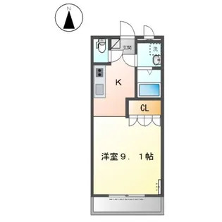 メゾン土貴野【1階】の間取り