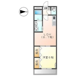 プリンセスガーデン【1階】の間取り