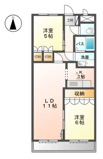 エル・アールの森【1階】の間取り