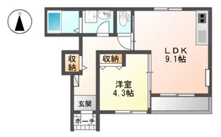 プランドール【1階】の間取り