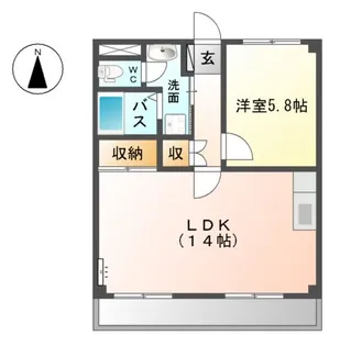 エクセルハイム10【2階】の間取り
