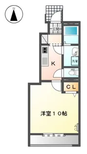 カモミール【101号室】の間取り