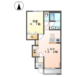 アクア イレブン【1階】の間取り