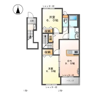 ブオナ レーガⅡ【2階】の間取り