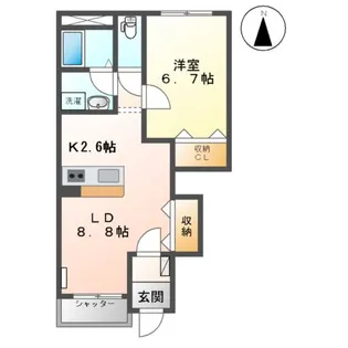 フルハウスA【1階】の間取り